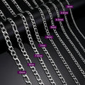 Skyrim Figaro Chain Necklace for Men Women Stainless Steel Gold Color Basic Punk Long Thick Link Chains Jewelry Gift
