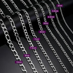 Skyrim Figaro Chain Necklace for Men Women Stainless Steel Gold Color Basic Punk Long Thick Link Chains Jewelry Gift Wholesale