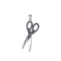 Scissors Pendant Necklace — Stainless Steel