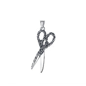 Scissors Pendant Necklace — Stainless Steel