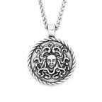 Classic Medusa Snake Pendant — Stainless Steel