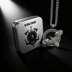 Odin Steel Pendant Viking Raven Norse Huginn
