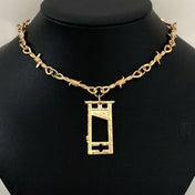 Gothic Barbed Wire Thorns Choker Stainless Steel Necklace