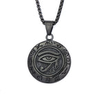 Egyptian Eye of Horus Pendant — Stainless