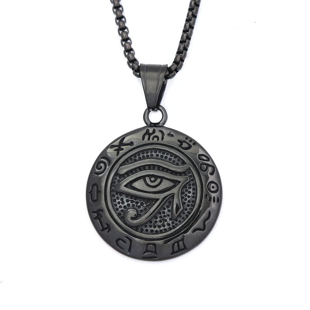 Egyptian Eye of Horus Pendant — Stainless
