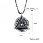 All-Seeing Eye Pendant — Stainless Steel