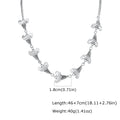 Unique Shark Teeth Shaped Spike Rivet Necklace for Men, Silver Color Punk Adjustable Collar Necklace, Trendy Hip Hop Jewelry