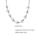 Unique Shark Teeth Shaped Spike Rivet Necklace for Men, Silver Color Punk Adjustable Collar Necklace, Trendy Hip Hop Jewelry