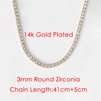 Iced Out Tennis Choker — Stainless Steel
