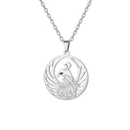Winged Bird Totem Pendant Necklace — Stainless Steel