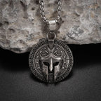 Spartan Warrior Stainless Steel Pendant Necklace