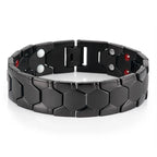 16MM Gold Color Stainless Steel Men's Magnetic Therapy Bracelets For Arthritis Pain Relief and Carpal Tunnel Bracelet