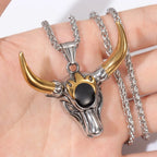 Vintage Domineering Bull Head Pendant Charming Men's Necklace Fashion Christmas Valentine's Day Gift Talisman Jewelry