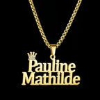 Multiple Styles Personalized Custom 2 Names Necklace Stainless Steel For Men Women Big Size Pendant Christmas Jewelry Gifts