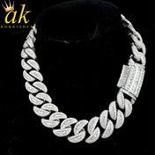 Baguette Gold Chain CZ Iced Choker