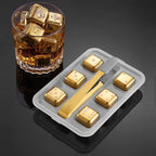 Reusable Whiskey Stones Stainless Steel Ice Cubes Quick-Freeze Wine Cooler Food Grade Metal Pellets Beer Cooler Bar