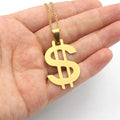 1pc Stainless Steel Dollar Sign Charm Pendant Unisex DIY Jewelry Gift for Men And Women