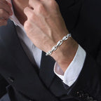 Link Chain Wristband Bracelet for Men — Stainless Steel