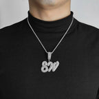 Iced Out Letter Initial Necklace Name