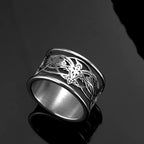 Vintage Viking Rings for Men Stainless Steel Nordic Warrior Shield Viking Rune Ring Fashion Amulet Jewelry Gift