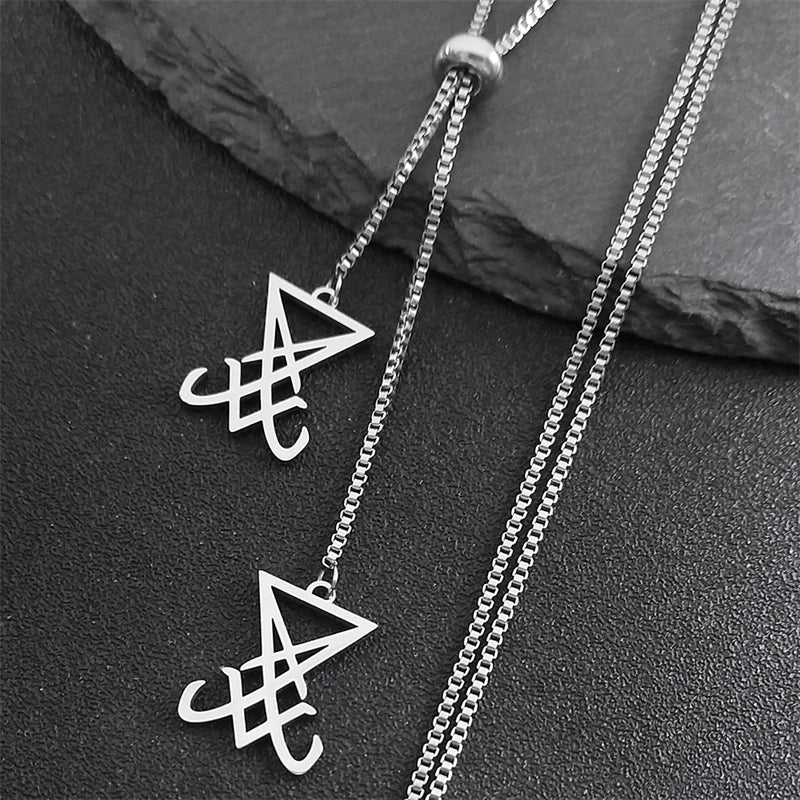 Sigil Lucifer Chain Necklace — Stainless Steel