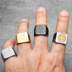 Exorcism Saint Benedict Cspb Stainless Steel Men Rings Punk For Male Women Fashion Jewelry Creativity Gift
