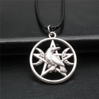 Pentagram Pendant Necklace for Men 45cm Chain