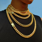 Stainless Steel Cuban Chain Necklace Miami