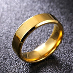 4mm Simple Smooth Women Rings Black Stainless Steel Men Rings Birthday Gifts Rings for men