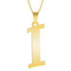 Initial 26 Letters Pendant Stainless Steel Necklaces For Women Men Accessories English Alphabet Necklace Fashion