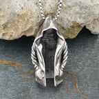 Assassin Pendant Necklace Black — Stainless Steel