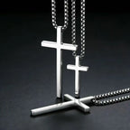 Cross Steel Pendant Double-sided Glossy Surface