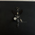Original Hollow Heart Pocket Watch Chain keychain Design Steampunk Clock Vintage Necklace Pendant Jewelry Watch Men