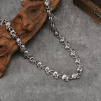 Trendy New Arrival: Skull-Motif Men's Necklace Gothic Dark Retro Punk Style Bold and Versatile Necklace