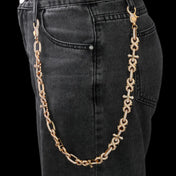 Silver Cross Chain Necklace Iced Out Infinity