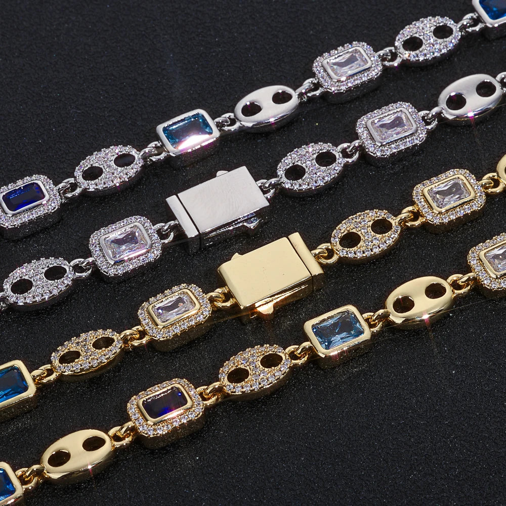 Iced Out Cuban Bracelet Stainless Steel 8MM
