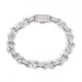 Iced Out Infinity Bracelet Stainless Steel 10MM