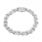 Iced Out Infinity Bracelet Stainless Steel 10MM