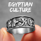 Egypt Pharaoh Eye Ring — Stainless Steel