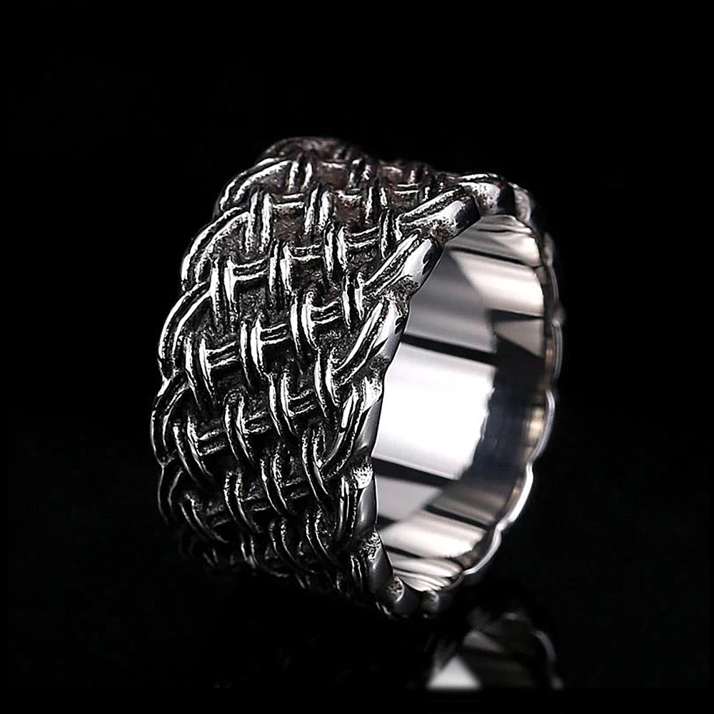 Viking Celtic Knot Band Ring — Stainless Steel