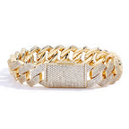 Iced Out Cuban Chain Necklace Stainless Steel 8-25MM