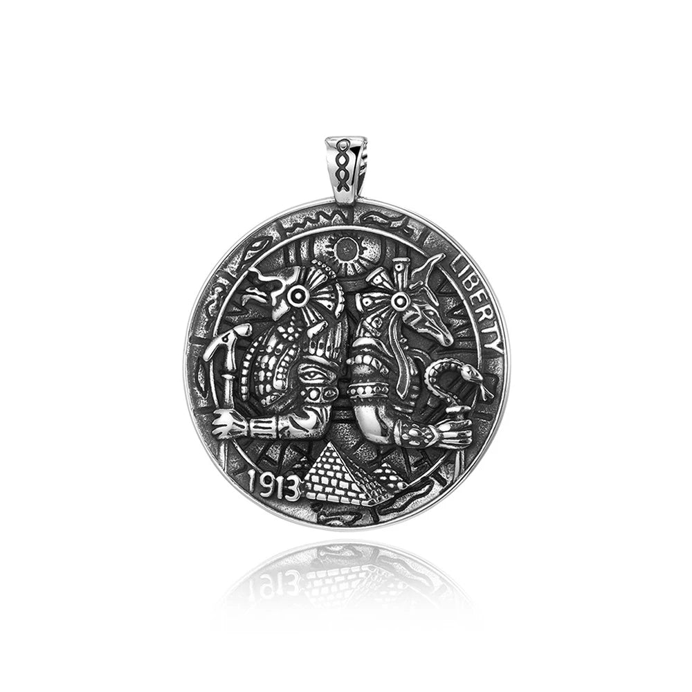 Anubis Pendant Necklace — 316L Stainless Steel