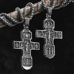 Cross Jesus Pendant Necklace Stainless Steel