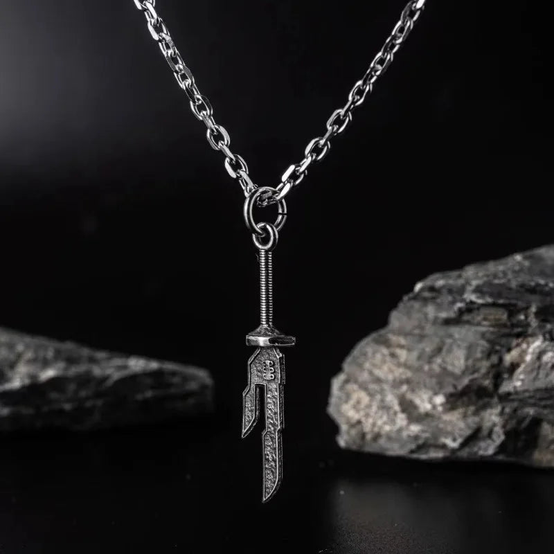 Toji Fushiguro Sword Necklace Anime Jujitsu Kaisen Toji Sword Cosplay Necklace Inverted Spear Of Heaven Necklace