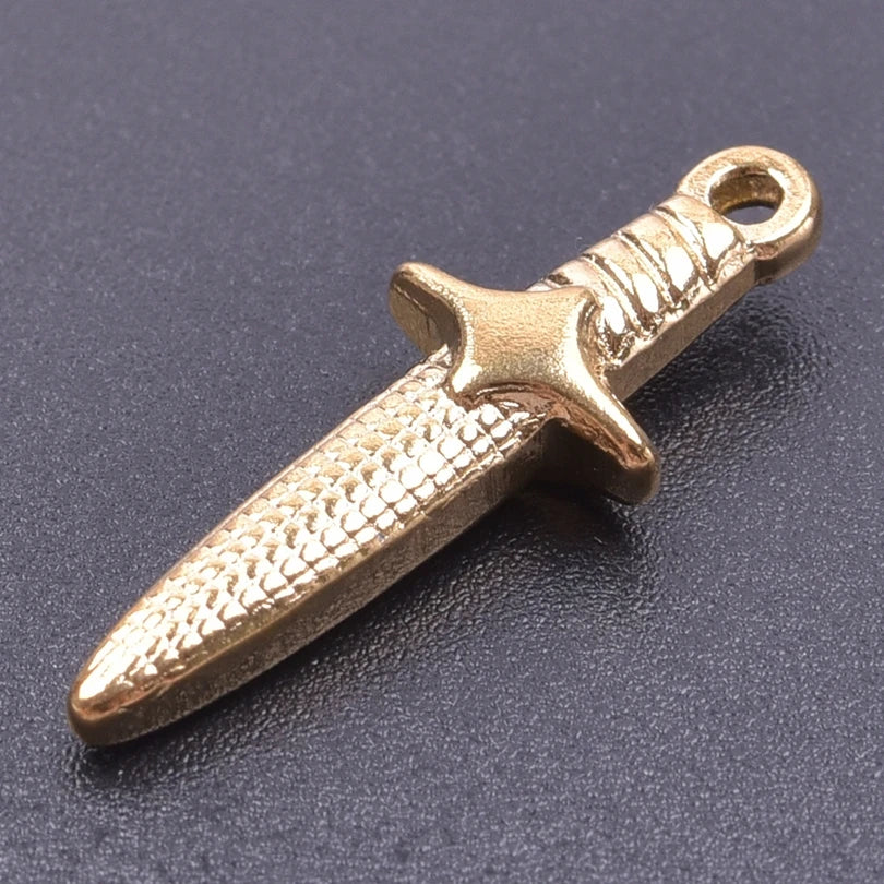 Sword Dagger Wing Pendants DIY Necklace Making — Stainless Steel