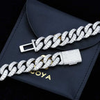 Cuban Chain Necklace Iced Out Gold 15MM
