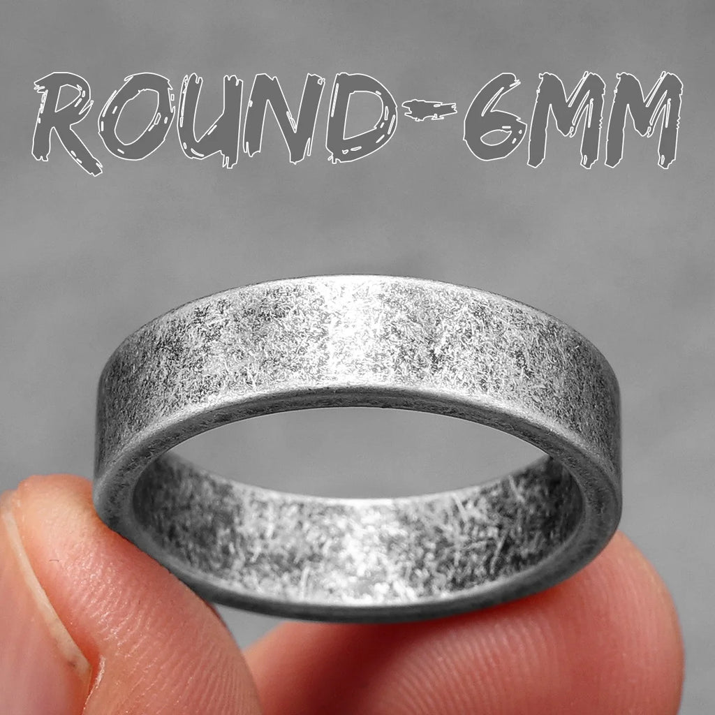 4mm 6mm 8mm 10mm Simple Round Stainless Steel Men Rings Punk Male Women Fashion Jewelry Creativity Gift