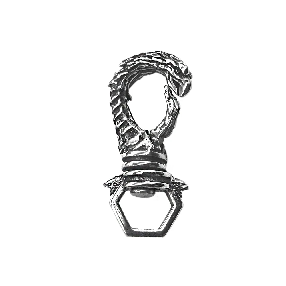 Dragon Keychain — Stainless Steel