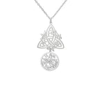 Witch Knot Pentagram Double Amulet Protection Necklace