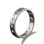 Unisex Smooth Cuban Link Ring, Matching Couple Hip Hop Jewelry, Perfect Gift for Rapper & Lover